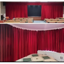 舞臺(tái)電動(dòng)幕布  定做（加厚意大利絨布，軌道，杜亞舞臺(tái)專用電機(jī)ID100-WF，遙控器）